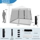 thumbnail image 3 of Costway 3x3m Carpa Plegable Instantáneo de Exterior Tienda de Patas Inclinadas con Paredes Laterales Altura Regulable para Patio Playa, 3 of 10