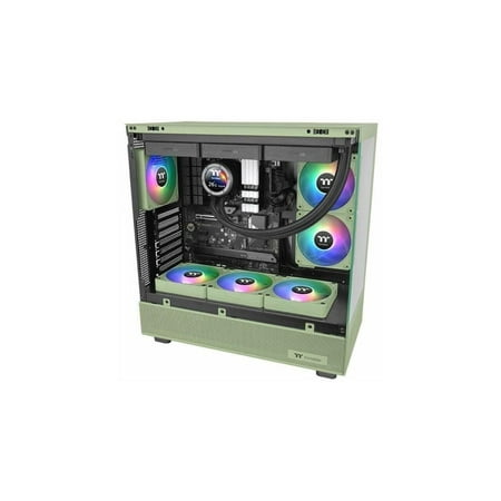 Thermaltake - CT120 EX ARGB Sync 120mm Computer Case Cooling Fan (3-Pack) - Matcha Green