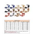 thumbnail image 2 of UKAP Talons pour Femmes Couleur Unie Escarpins Chaussures Ajourées Sandales Antidérapantes Rouges 8, 2 of 2