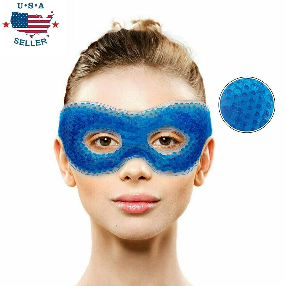Eye Ice Mask Cold Eye Mask Frozen with Plush Backing for Headache