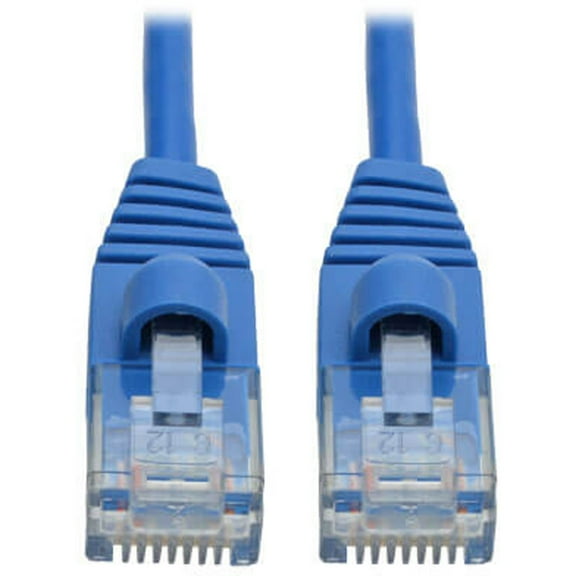 Tripp Lite Cat6a Gigabit Snagless Molded Slim UTP Network Patch Cable (RJ45 M/M), Blue, 6 ft.