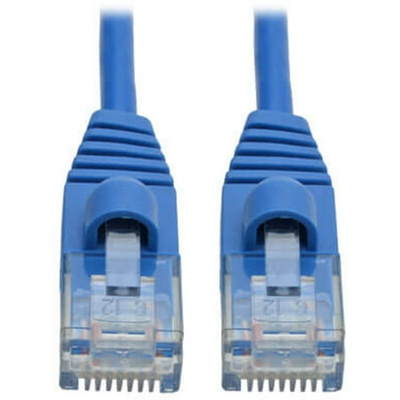 - Tripp Lite Cat6a Gigabit Snagless Molded Slim UTP Network Patch Cable (RJ45 M/M), Blue, 6 ft.