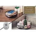 thumbnail image 6 of Regal Trunk & Co. Rustic Round Wire Serving Tray, Black, 6 of 10
