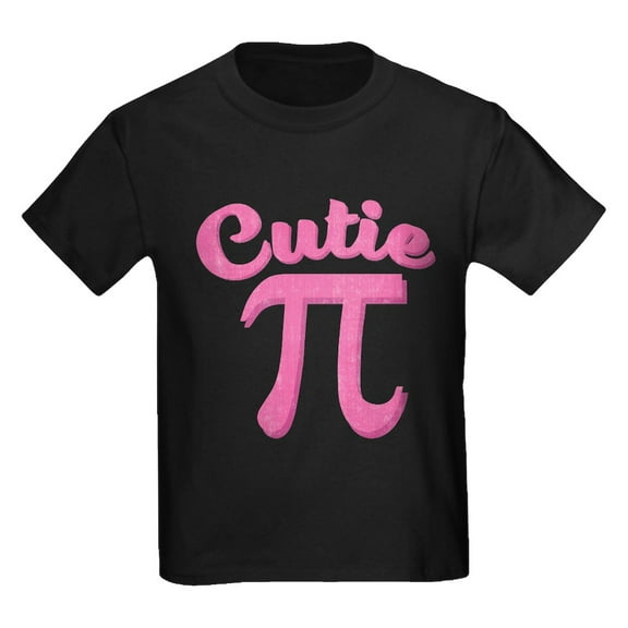 CafePress - Cutie Pi Kids Dark T Shirt - Dark T-Shirt Kids XS-XL