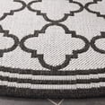 thumbnail image 3 of Safavieh Linden Danny Geometric Indoor/Outdoor Area Rug, Light Gray/Charcoal, 6'7" x 6'7" Round, 3 of 8