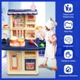 Huge Wave Play Kitchen Set For Kids, Realistic Sounds And Lights, Play Sink, Simulation Of Spray