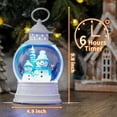 thumbnail image 4 of Christmas Snow Globes Lantern, Winter Scene with Highland Cow Christmas Tree, Musical Snowglobe with LED Lights & 6h Timer Swirling Glitter Holiday Decortaions Gifts, USB/Battery Powered, 4 of 7