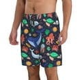 thumbnail image 2 of Kdxio The Underwater World Pattern Mens Casual Shorts - Drawstring Summer Beach Sports Shorts for Men, 2 of 9