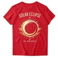 thumbnail image 3 of Hvyesh Total Solar Eclipse T-Shirt for Women Summer Round Neck Short Sleeve Shirts ,Women Tshirts Under $10, 3 of 3