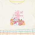 thumbnail image 4 of Inktastic 1st Christmas in Pink Girls Baby Dress, 4 of 5