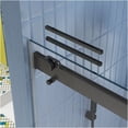 thumbnail image 5 of JERFIT 60" x 74" Matte Black Bypass Shower Door with Soft-Close System, 5/16" Tempered Glass & Anti-Leak Design, 5 of 10