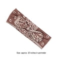 thumbnail image 3 of Linyer Exquisite Sports Headband Adjustable Multicolor Vintage Style Face Wash Headband Printing Valentines Day accessories for women Coffee, 3 of 4