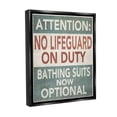 thumbnail image 4 of Stupell Industries Funny Bathing Suits Optional Typography Painting Black Floater Framed Canvas Art Print Wall Art, 25 x 31, 4 of 10
