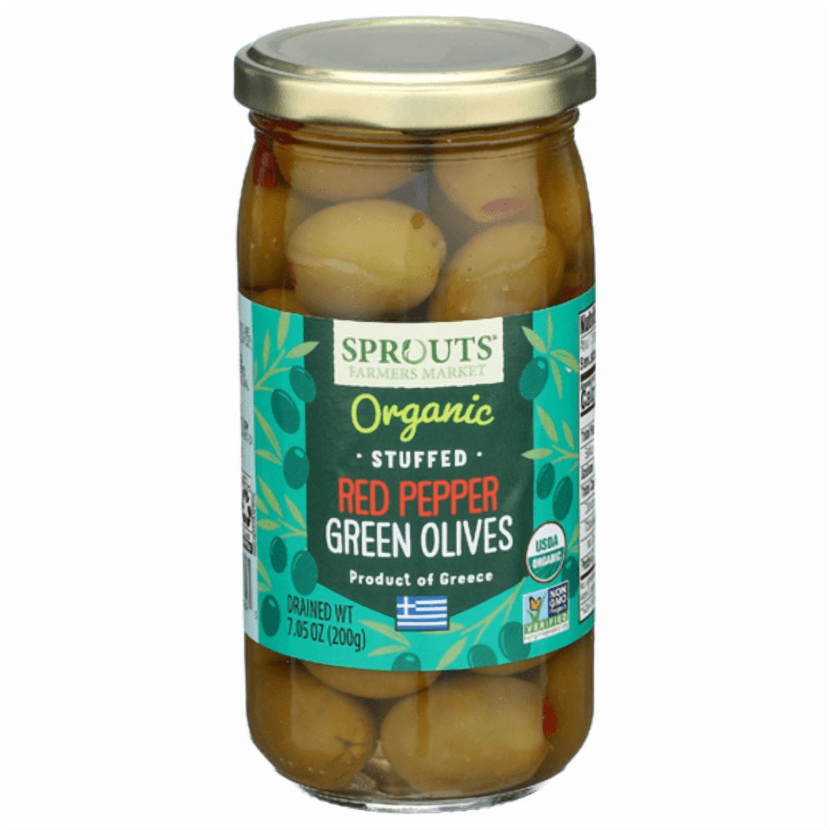 Sprouts Red Pepper Stuffed Green Olives - 7 oz - 3 Count