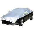 thumbnail image 1 of Medio Coche Cubierta Impermeable Protección contra la Lluvia Aislamiento Térmico a Prueba de Polvo (para vehículos Todoterreno), 1 of 5