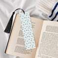 thumbnail image 4 of Kdxio Leaf Print Green Print Metal Tassel Bookmarks,Perfect Gift for Art Lovers and Bookworms Metal Bookmarks for Women, 4 of 8