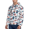 thumbnail image 2 of KLL Fourth Of July Party Print Mens Hoodie Long Sleeve Casual Pullover Hooded Sweatshirt Fashion Drawstring Hoodies with Pocket-3X-Large, 2 of 6