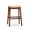 Cherry, variant on 24" Counter Stool, Black Leather Seat - Fade Stool With Bonded Classic Design