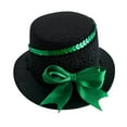 thumbnail image 2 of Dog Gentleman Top Hat Pet Cosplay Costume Accessory, Adjustable Halloween Party Hat for Cats & Small Dogs, Cute Formal Headwear(6.3Inch,H), 2 of 4