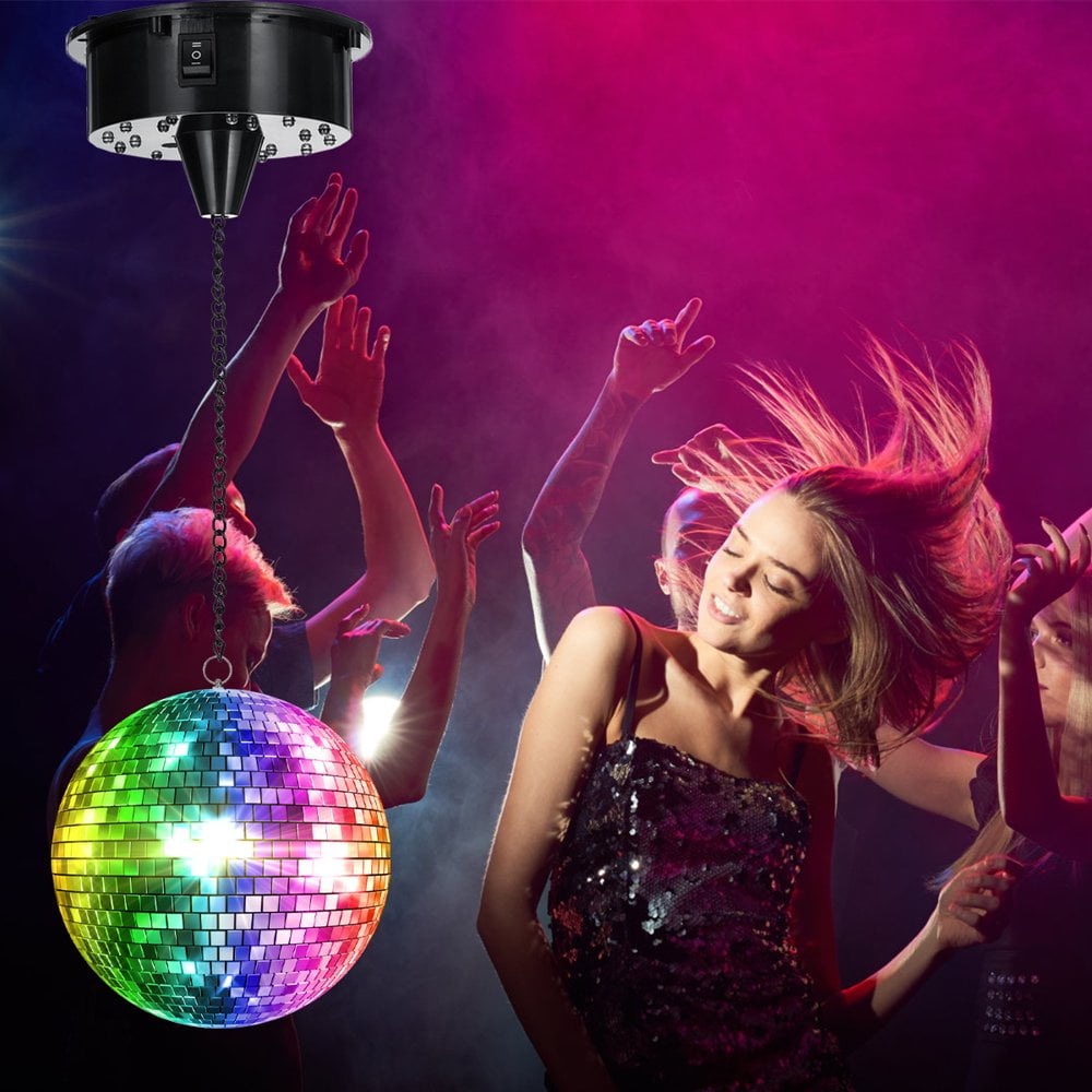 Disco Ball Battery Powered Sound Control Mirror Ball Electric