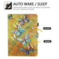 thumbnail image 3 of Dteck Flip Case For Samsung Galaxy Tab A 10.1 inch 2019 Tablet SM-T510/T515, Cute Pattern PU Leather Folio Stand Cover Built-in Card Slots/Stylus Holder Wallet Case, Yellow Butterfly, 3 of 6