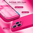 thumbnail image 3 of for iPhone 14 Pro Case, Upgraded Silicone Shockproof [2 Pack Screen Protectors] [Compatible with Magsafe] [Camera Protection], Anti-Scratch Microfiber Lining, 6.1 inch, Hot Pink, 3 of 12