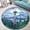 Space Needle Seattle, variant on Round Rug, Space Needle Seattle Soft Washable Carpet, Non-Slip Floor Mat for Living Room Bedroom Home Decor 24 Inch