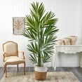 thumbnail image 5 of Nearly Natural 7' Kentia Palm Artificial Tree in Natural Jute Planter, Green, 5 of 5