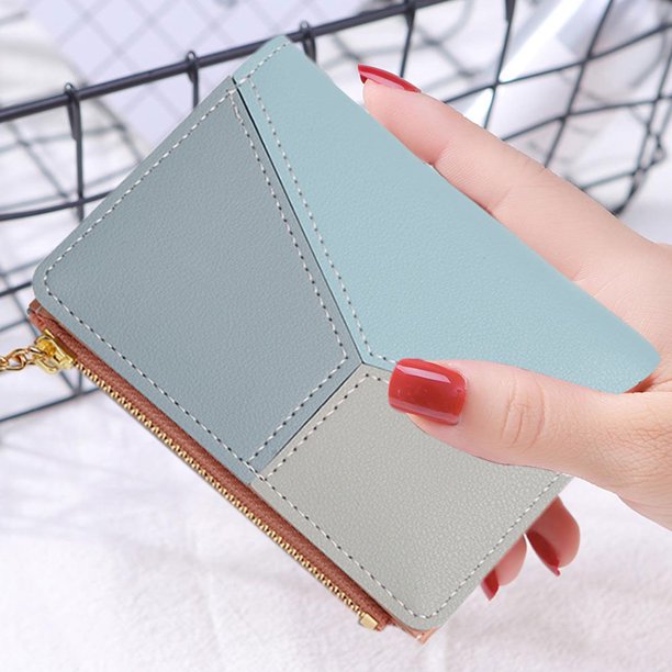 Bolsa Moda Mujer Hit Color PU Cartera Casual Borla Colgante Monedero (Azul) Ehuebsd Nuevos Originales