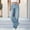 Light Blue wide leg jeans for women a1, variant on Usloyux Women's Wide Leg High Waisted Jeans with Pockets Casual Loose Denim Pants for Summer Work Beach, Black L