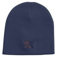 thumbnail image 5 of Two Dancers Icon Embroidered 8 inch Acrylic Short beanie - Navy OSFM, 5 of 5