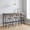 Rectangle Gray, variant on 63" Bar Table Set with 3 PU Upholstered Stools, Industrial Kitchen Breakfast Table, Perfect for Game Night, Watch Party & Hosting Guests, Rustic Brown