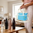 thumbnail image 6 of Win s Way Water Bottle Carrier with Strap Family Size 4 Compartment Drink Holder Bag Multi Cup Drink Tote Hands Free Spill Proof Durable with Pocket Practical Gift for Family, 6 of 6