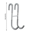 thumbnail image 3 of Clearance Hooks under $5,Shower Door Hooks Extended Double Towel Hooks Over Door Hooks For Bathroom Frameless Glass Shower Door Stainless Bathroom Hanger Robe Loofah Shower Squeegee Hook, 3 of 6