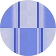 thumbnail image 1 of Ahgly Company Machine Washable Indoor Round Transitional Light Slate Blue Area Rugs, 5' Round, 1 of 7