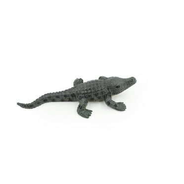 Crocodile, West African Dwarf Crocodile, Rubber Toy Reptile, Realistic Figure, Model, Replica, Kids, Educational, Gift, 3 1/2" F1078 B212