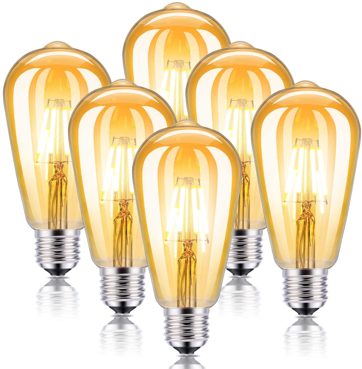 Kohree Led Edison Bulbs Vintage LED Light Bulbs 4W Dimmable Filament