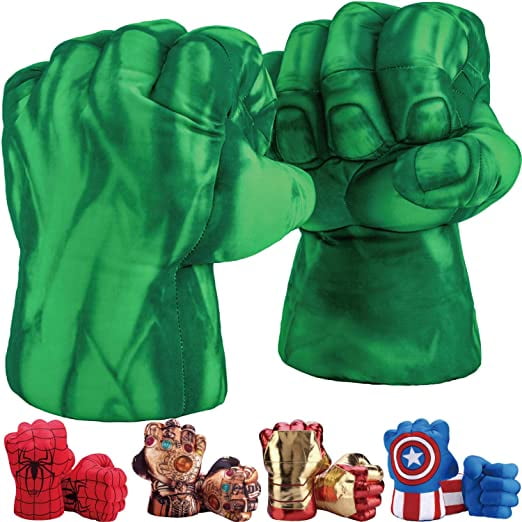 Mains de Hulk, Gants de Spiderman, Poings d'Ironman, Mains de Capitaine Américain, Gants de Costumes de Super-Héros