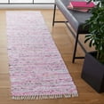thumbnail image 3 of SAFAVIEH Rag Skylar Striped Cotton Runner Rug, Light Pink/Multi, 2'3" x 6', 3 of 9