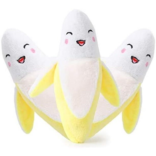 Dog Toys for Small Dogs Pet Puppy Plush Chew Squeaker Squeaky Bananas