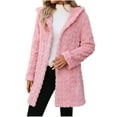 thumbnail image 2 of Ofreoo Womens Winter Jacket Solid Fall and Winter Long Sleeve Coat Gift for Women, 2 of 6