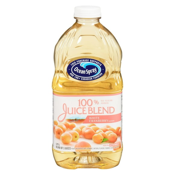 Ocean Spray 100% Juice Blend White Cranberry, 1.77 L