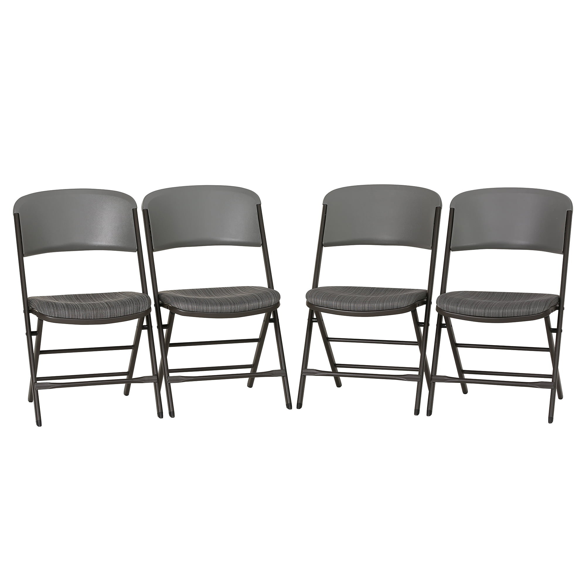Lifetime Padded Folding Chair - 4 Pk, Adult (Commercial), Urban Gray - 480426