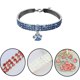 thumbnail image 3 of Collar para mascotas con diamante, colgante de garra en forma de corazón elástico con diamantes de cristal ajustables, 3 of 5