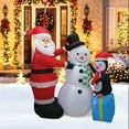 thumbnail image 5 of A Holiday Company 6 Ft Tall Inflatable Santa, Penguin, Snowman Lawn Decoration, 5 of 5