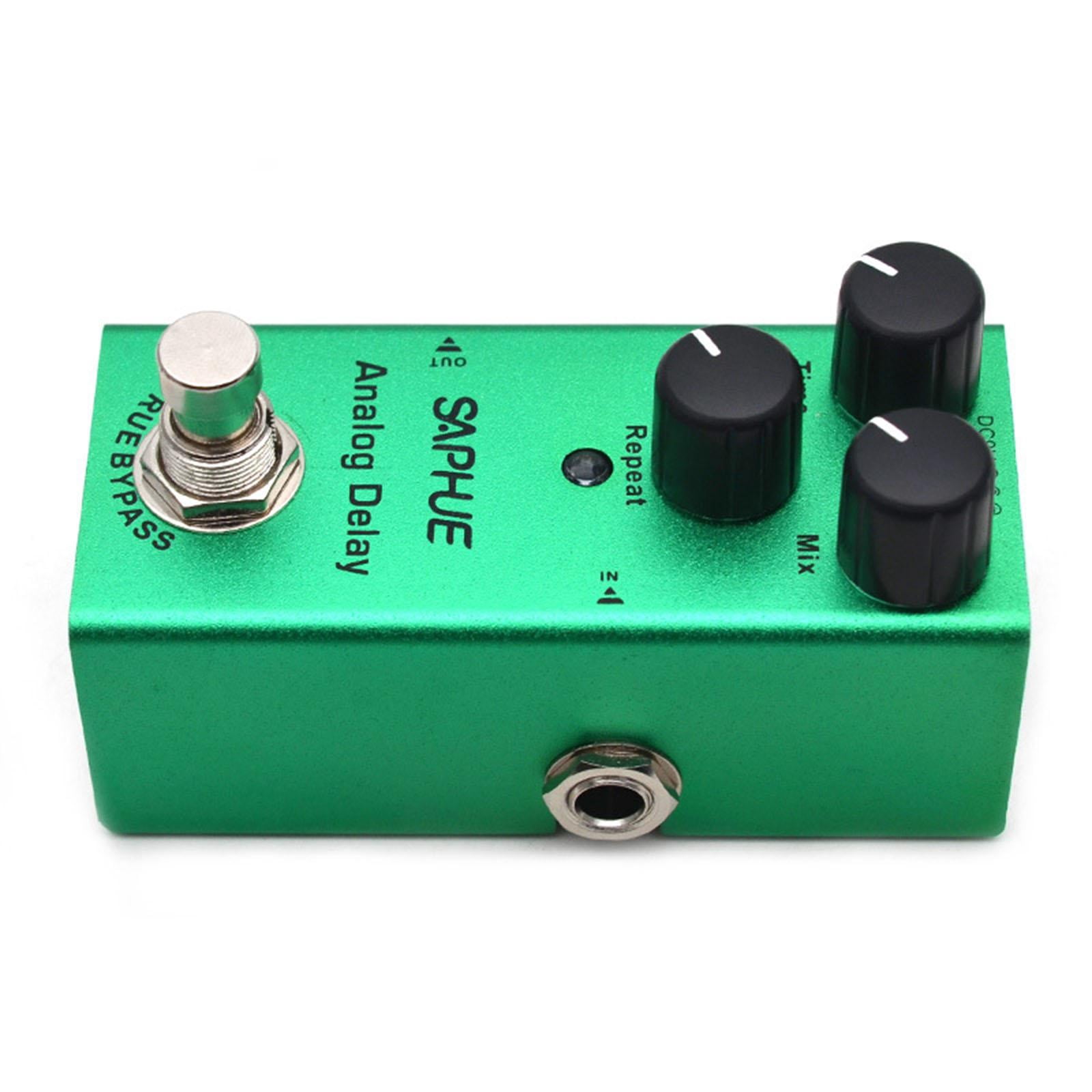 LeeQinersw Guitar Pedal 9V DC Guitar Effect Pedal Accessories with Metal Shell for Electric for Analog Delay