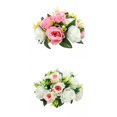 thumbnail image 1 of 2 Artificiales de Rosas, Arreglo de 15 Cabezas, Decoración de Bricolaje para Carretera Yotijar Bola de rosa de simulación, 1 of 10