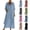 Style1-Blue dresses for women, variant on Womens Linen Two Piece Set Cardigan Plus Cami Maxi Dress Casual Summer Outfit Sundress Black S