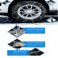 thumbnail image 5 of Snow Chains Tire Chains For Cars Pickup Trucks SUV, 1 Min Quick Fit Easy Installation Tire-Chains, Reusable Universal Emergency Traction Chain -KN-90-silver, 5 of 7