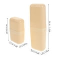 thumbnail image 4 of Shisuyan Tooth Brush Cover Beige 2Pcs 7.7X2.8X1.6In, 4 of 8